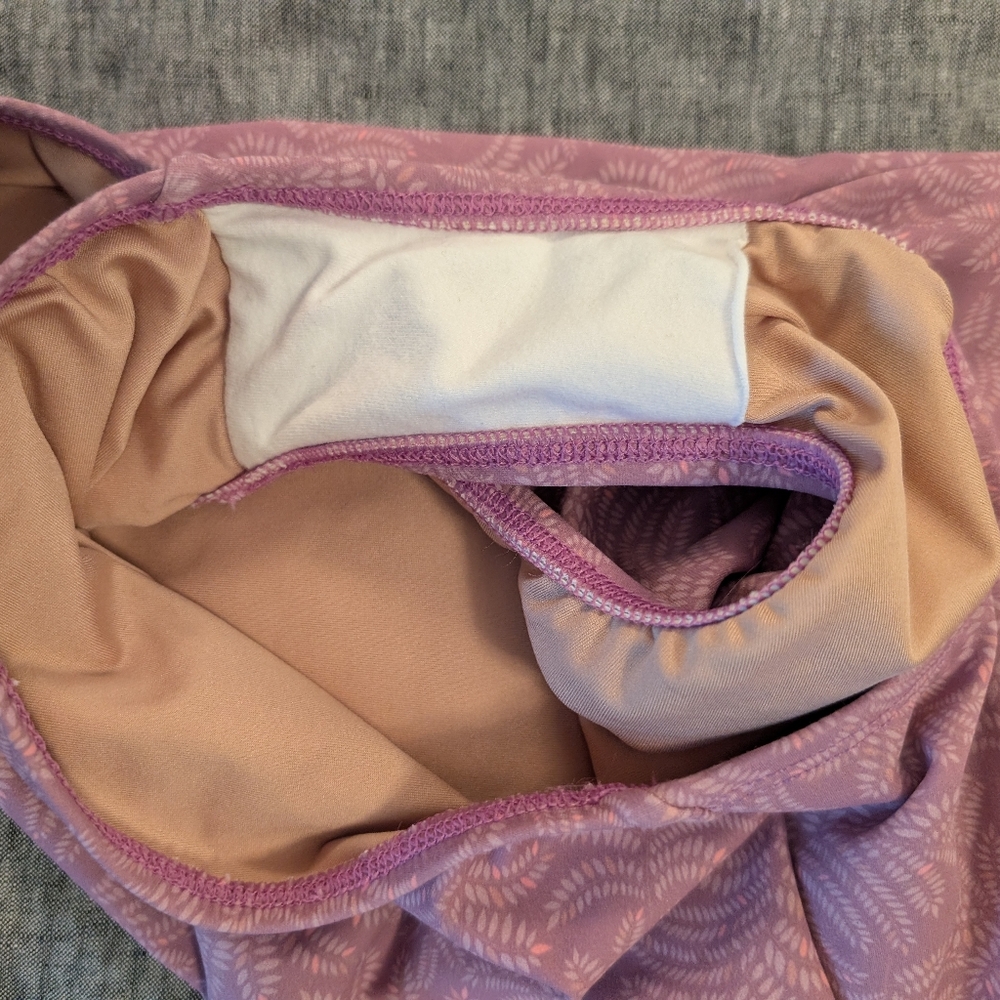 Baltogs Lilac and Pink Long Sleeve Mesh Detail Ballet Leotard - Picture 4 of 4